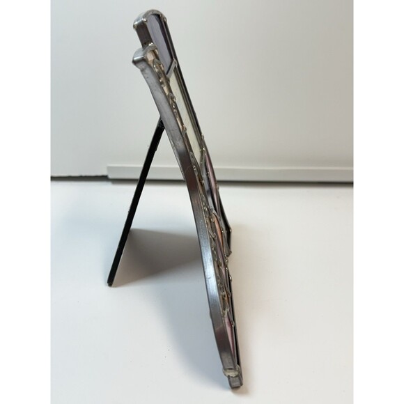 Art Glass Handmade Photo Frame Stain Glass Boot Shoe Shape Frame - Picture 4 of 9